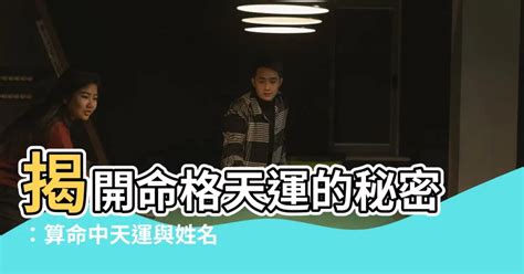 命格天運是什麼意思|八字命學